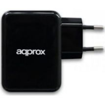 Approx USBWALL4PB Interior Negro