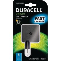 Duracell DRACUSB2-EU cargador de dispositivo móvil Interior Negro