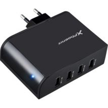 Phoenix Technologies PHMULTIUSBCHARGER cargador de dispositivo móvil Interior Negro