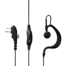 Midland MA-27M auriculares para móvil Monoaural gancho de oreja Negro