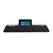 Logitech K780 teclado RF Wireless + Bluetooth QWERTY Inglés del Reino Unido Gris, Blanco