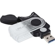 InLine 66772I USB 3.0 Negro lector de tarjeta