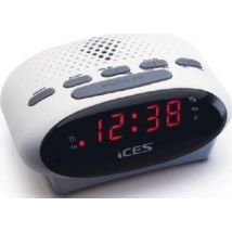 Ices ICR-210 Reloj Blanco radio
