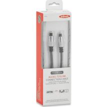 Ednet 2m Toslink m/m cable de audio Negro