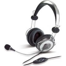 Genius HS-04SU Binaural Diadema Plata auricular co