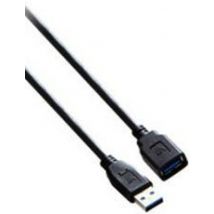 V7 Cable extensor para USB 3.0 USB de A a A (m/h), negro 1,8 m