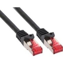 InLine 76411S 1m Negro cable de red