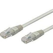 Goobay CAT 6-100 UTP Grey 1m Gris cable de red