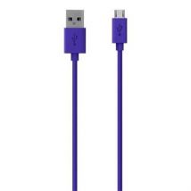 Belkin F2CU012BT2M-PUR cable USB 2 m USB A Micro-USB B Púrpura
