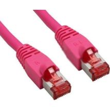 InLine 3m S-STP/PiMF Cat.6 3m Rosa cable de red