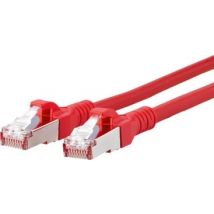 BTR NETCOM Cat6A, 1m 1m Cat6a Rojo cable de red