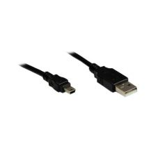 Alcasa 3310-AM5 cable USB 5 m USB A Mini-USB B Negro