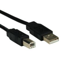 ROLINE 11.02.8867 cable USB 0,8 m USB A USB B Negro