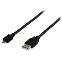Valueline 0.5m, USB 2.0, USB A - Micro B cable USB 0,5 m Micro-USB B Negro