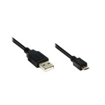 Alcasa 2510-MB01 cable USB 1 m USB A Micro-USB B Negro