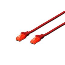 Digitus 2m Cat6 UTP cable de red U/UTP (UTP) Rojo
