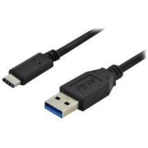 Digitus 1m, USB3.0-C/USB3.0-A cable USB USB A USB C Negro