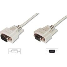 ASSMANN Electronic D-Sub M/F 3m cable de serie Beige