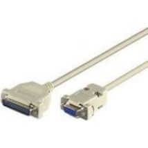 Microconnect DB-9/DB-25 M/F 3m cable de serie Gris