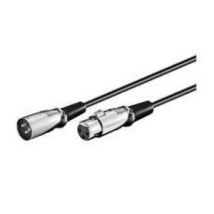Microconnect XLRMF3 cable para video, teclado y ratón (kvm) Negro 3 m