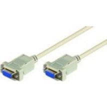 Microconnect 1.8m DB9-DB9 F/F cable de serie Blanco 1,8 m
