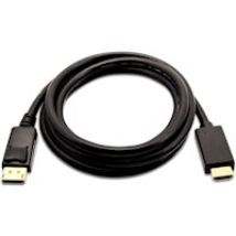 V7 Mini DisplayPort macho a HDMI macho, 2 metros, unidireccional desde DisplayPort color negro, máxima resolución de vídeo de 1080p
