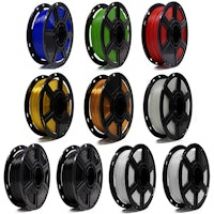 Pack 10 bobinas de filamento PLA (0,5 kg) para impresora 3D BRESSER