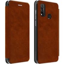 Funda Huawei P smart 2020 de Piel Monedero con Soporte - Marrón