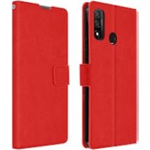 Funda Vintage F. Soporte Huawei P smart 2020 - Rojo