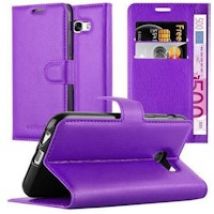 Funda Libro para Samsung Galaxy A3 2017 en VIOLETA DE MANGANESO - Cubierta Proteccion con Cierre Magnetico, Tarjetero y Funcion de Suporte - Etui Case Cover Carcasa