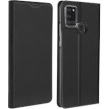 Funda Galaxy A21s Tarjetero Función Soporte Soft Touch de Bigben - Negro