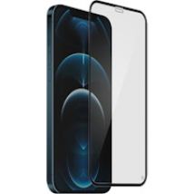 Cristal Templado iPhone 12 / 12 Pro - Marco Negro