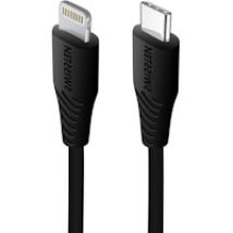 Cable USB-C a Lightning Carga rápida 3A 40cm - Negro