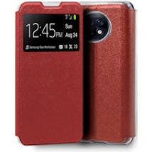Funda COOL Flip Cover para Xiaomi Redmi Note 9T Liso Rojo