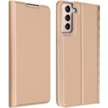 Funda Samsung Galaxy S21 Plus Tarjetero Cierre F.Soporte – Oro Rosa
