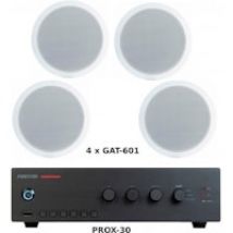 FONESTAR PACK AHORRO 100 - AMPLIFICADOR PROX-30 + CUATRO ALTAVOCES DE TECHO GAT-601
