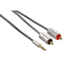 Hama 00080864 cable de audio 1 m 3,5mm 2 x RCA Plata