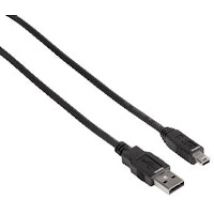 Hama USB 1.8m cable USB 1,8 m USB A Mini-USB B Negro