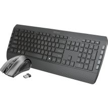 Trust Tecla-2 teclado RF inalámbrico QWERTY Español Negro