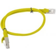Lanberg PCU5-10CC-0050-Y cable de red Amarillo 0,5 m Cat5e U/UTP (UTP)