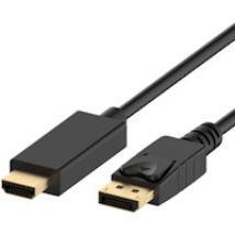 Ewent EC1432 adaptador de cable de vídeo 3 m DisplayPort HDMI tipo A (Estándar) Negro