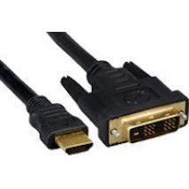 Microconnect HDMI 19 - DVI-D (1m) Negro