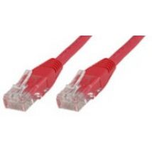Microconnect Cat6 UTP 5m cable de red Rojo