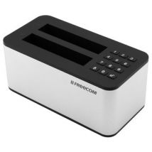 Freecom mDock Keypad Secure USB 3.2 Gen 1 (3.1 Gen 1) Type-C Negro, Gris