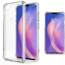 Funda Silicona Antigolpes para Xiaomi Mi 8 Lite, Mi 8 Youth, Mi 8X - Transparente Crystal Clear TPU