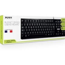 Port Designs 900753 teclado USB AZERTY Francés Negro
