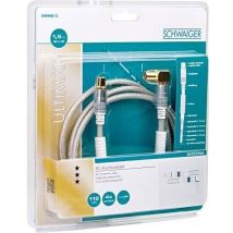 SCHWAIGER KVKWHD15531 CABLE 1,5 M TRANSPARENTE, BLANCO