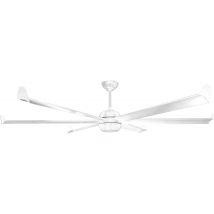 Ventilador de techo DC en blanco con palas de madera 236cm con WiFi y dimmer LED