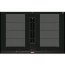 Siemens iQ700 EX875LX67E hobs Negro, Acero inoxidable Integrado 80 cm Con placa de inducción 4 zona(