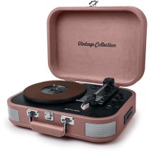 Muse MT-201 BTP tocadisco Tocadiscos de tracción por correa Negro, Rosa